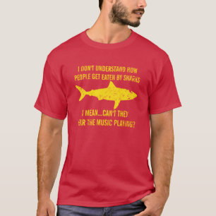 T-shirt Mangé par des requins - entendez la musique -