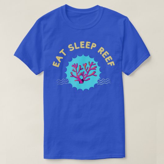 T-shirt Mange Sleep Reef Coral Reef Funny Aquarium d'eau s (Design devant)