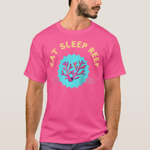 T-shirt Mange Sleep Reef Coral Reef Funny Aquarium d'eau s