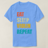 T-shirt Mange sommeil Violon répétition 6 (Design devant)