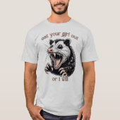 T-shirt Mange ta fille dehors ou je le ferai (Devant)