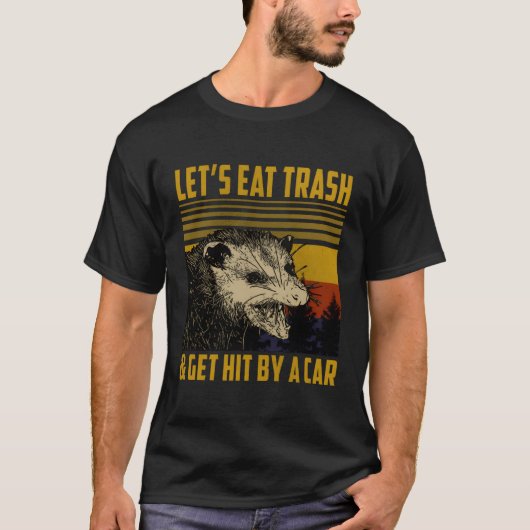 T-shirt Mangeons Des Déchets Et Faisons Frapper Par Une Vo (Devant)