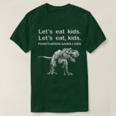 T-shirt Mangeons Ponctuation Enfants Sauve des vies Amusan (Design devant)