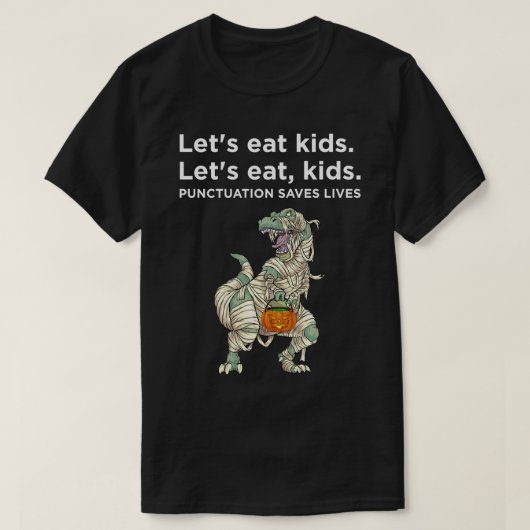 T-shirt Mangeons Ponctuation Enfants Sauvons Vie Sweatshir (Design devant)