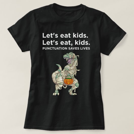 T-shirt Mangeons Ponctuation Enfants Sauvons Vie Sweatshir (Design devant)