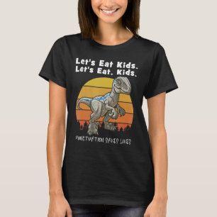 T-shirt Mangeons Ponctuation Enfants Saves Lives Dinosaur