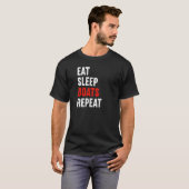 T-shirt Manger Bateaux de sommeil Répéter Bateau Construct (Devant entier)