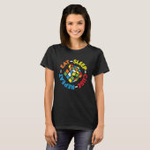 T-shirt Manger Cube Sommeil Répéter Cubes Funny Puzzle Vit (Devant entier)