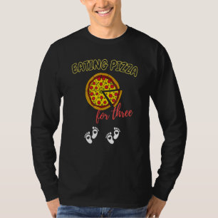 T-shirt Manger De La Pizza Pour Trois Maman Enceinte De Tw