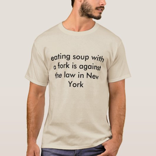 T-shirt manger de la soupe (Devant)