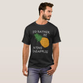 T-shirt Manger des ananas Fruits exotiques été (Devant entier)