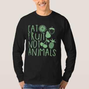 T-shirt Manger des Fruits Pas des Animaux Végétalien Végét