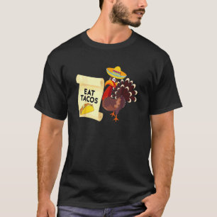 T-shirt Manger des Tacos Dinde Jour de Thanksgiving Pour