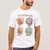 T-shirt Manger Dormir Anime Répéter - Routine Drôle de Wee (Devant)