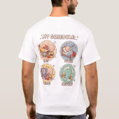 T-shirt Manger Dormir Anime Répéter - Routine Drôle de Wee (Dos)