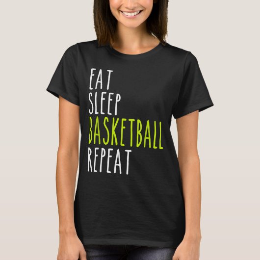 T-shirt Manger Dormir Baseball Répéter (Devant)