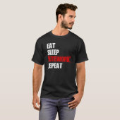 T-shirt Manger Dormir Bitework Répéter Malinois Belge Alle (Devant entier)