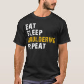 T-shirt manger dormir Bouldering (Devant)