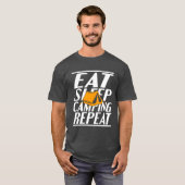 T-shirt manger dormir camping garçon (Devant entier)