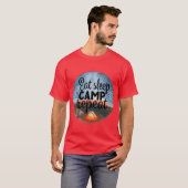 T-shirt Manger Dormir Camping Répéter Aventure Camping Vac (Devant entier)