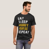 T-shirt manger dormir cheval de passe (Devant entier)