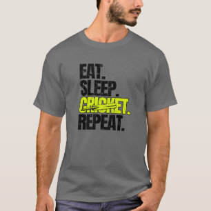 T-shirt MANGER DORMIR CRICKET RÉPÉTER Sports