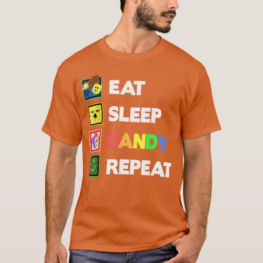 T-shirt Manger Dormir Dandy Répéter Décoration d'anniversa (Devant)