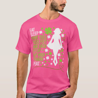 T-shirt Manger Dormir Danse Irlandaise Danseur Irlandais C