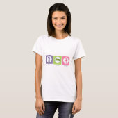T-shirt Manger Dormir Danser! (Devant entier)