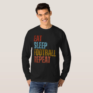 T-SHIRT MANGER DORMIR FOOTBALL RÉPÉTER