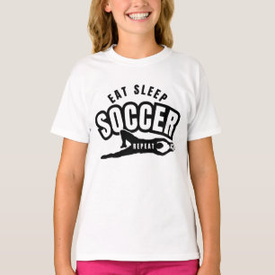 T-shirt manger dormir football répéter