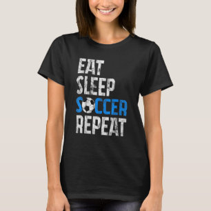 T-shirt Manger Dormir Football Répéter 7
