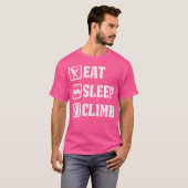 T-shirt Manger Dormir Grimper Escalade Pour Grimpeurs (Devant entier)