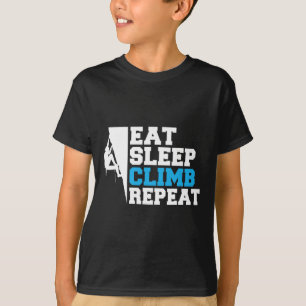 T-shirt Manger Dormir Grimper Répéter Grimpeur d'Arbres et