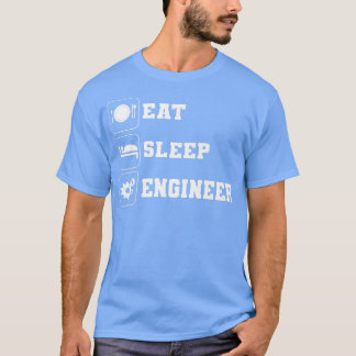 T-shirt Manger Dormir Ingénieur Rela Personne