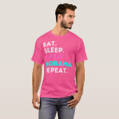 T-shirt Manger Dormir K-Pop K-Drama Répéter (Devant entier)