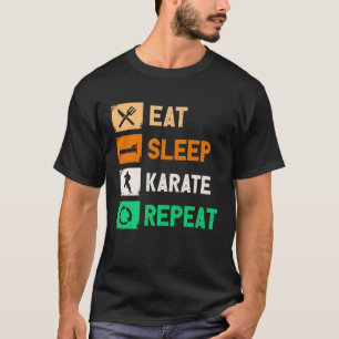 T-shirt Manger Dormir Karaté Répéter Hommes Femmes Judo Ke