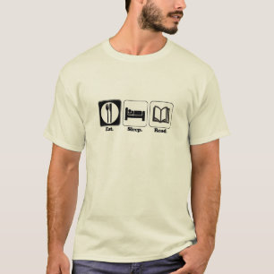 T-shirt manger dormir lire