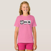 T-shirt manger dormir nager (Devant entier)