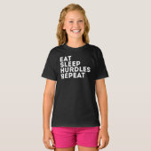 T-shirt Manger Dormir Obstacles Répéter (Devant entier)