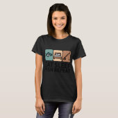 T-shirt Manger Dormir Pêche Répéter (Devant entier)