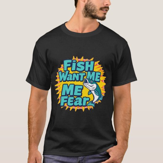 T-shirt Manger Dormir Pêche Répéter (Devant)