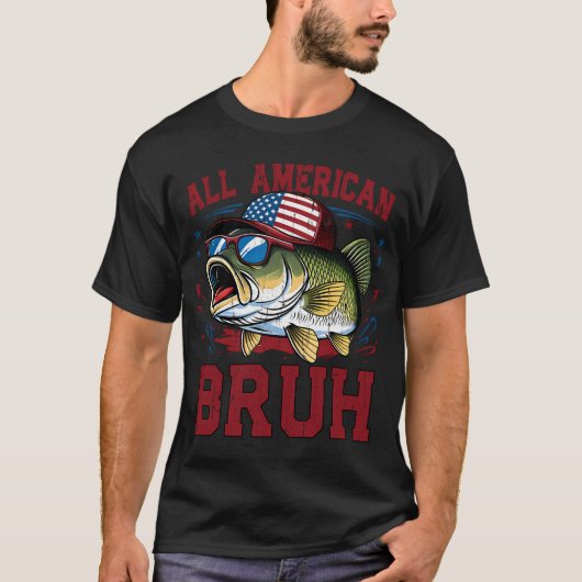 T-shirt Manger Dormir Pêche Répéter - Pêche Drôle (Devant)