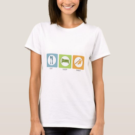 T-shirt Manger Dormir Peindre (Devant)