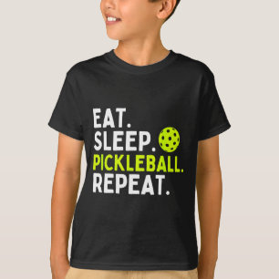 T-shirt Manger dormir pickleball répéter drôle amateur de