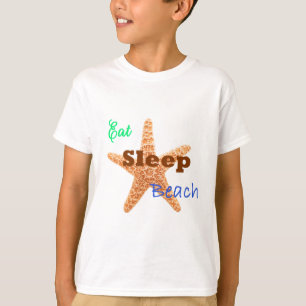 T-shirt Manger Dormir Plage - Sweatshirt Enfants