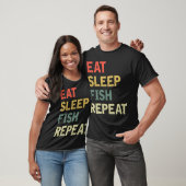 T-shirt Manger dormir poisson répéter (Unisexe)