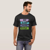 T-shirt Manger Dormir Qigong Répéter (Devant entier)