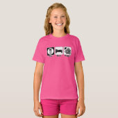 T-shirt manger dormir rapporter (Devant entier)