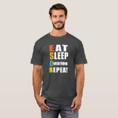 T-shirt Manger Dormir Ruminer Répéter (Devant entier)